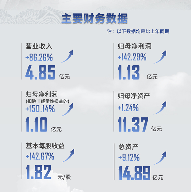 2021年凯时首页半年报主要财务数据